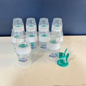 Philips Avent Baby Bottles 4oz & 9oz Anti Colic Lot Of 10